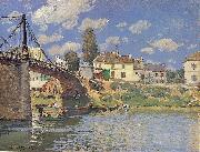 Alfred Sisley, Bridge at Villeneuve la Garenne 1872